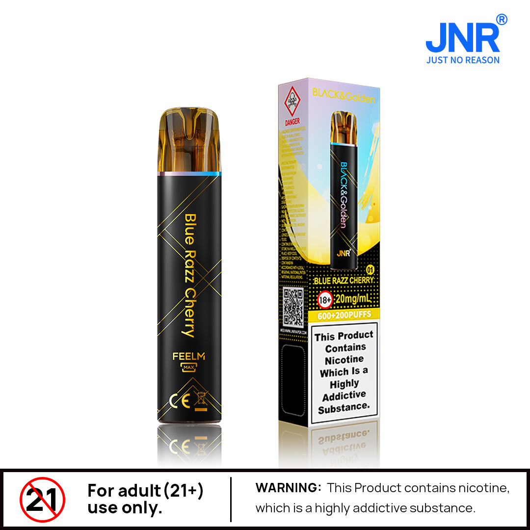 主图3 Puff JNR - BLACK & Golden - 600 + 200 Puffs – Image 1